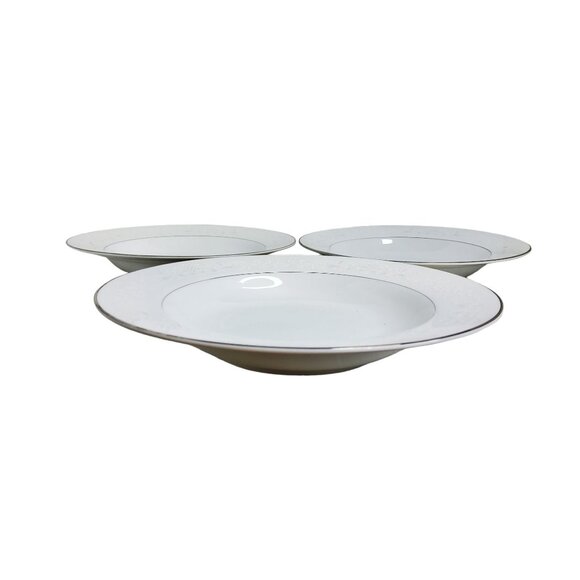 vintage set of 3 sango florence porcelain dinnerware salad bowls - Picture 2 of 4